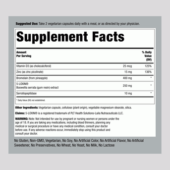 Arthrozyme Plus, 60 Vegetarian Capsules - Image 2
