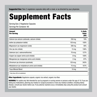 Mineral Power, 180 Vegetarian Capsules - Image 2